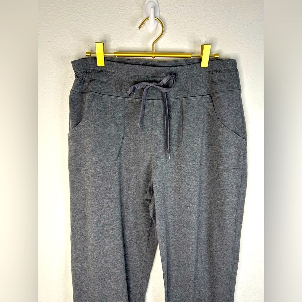 Rainbeau Women’s Size Large Gray Stretch Joggers Drawstring Waist Cuffed Pants - Picture 3 of 8